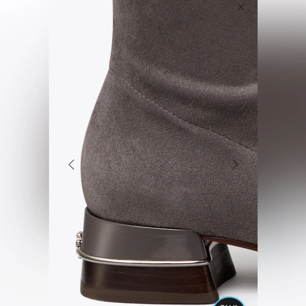 NWOT Tory Burch MULTI LOGO STRETCH OVER-THE-KNEE BOOT Size 9.5